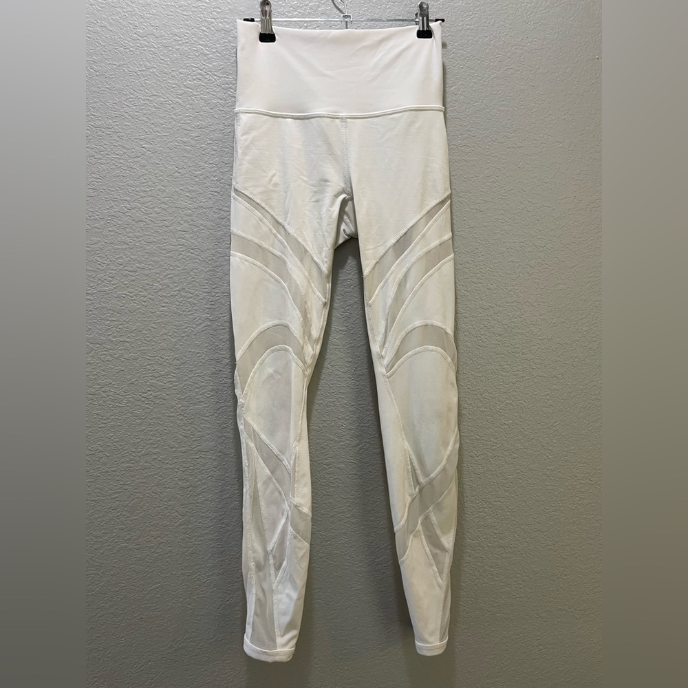 Lululemon High waisted White Leggings 4